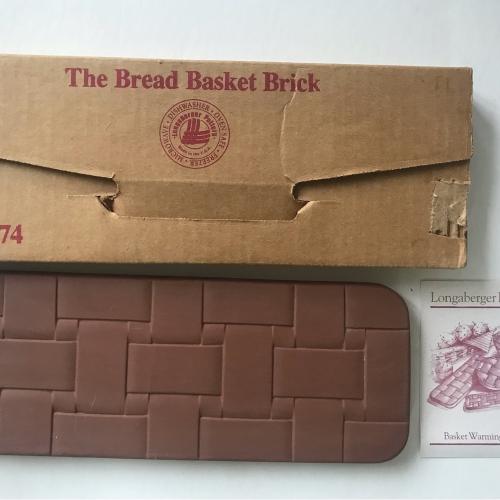 Longaberger Bread Basket Brick Rectangle 30074